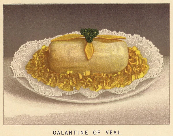Galantine of Veal (colour litho)