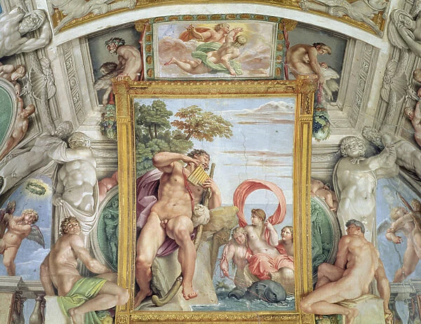 The Galleria Carracci (Carracci Hall) detail of Polyphemus and Galatea
