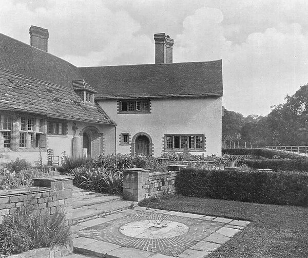 The Garden Court from the West (b  /  w photo)