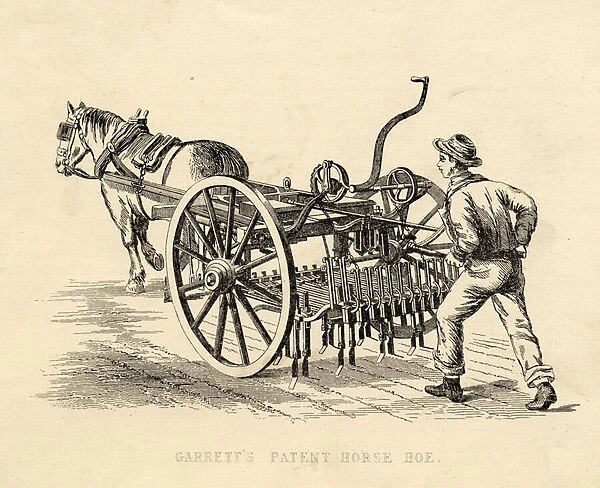 Garretts Patent Horse Hoe (engraving)