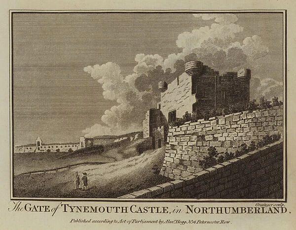 The Gate of Tynemouth Castle, in Northumberland (engraving)