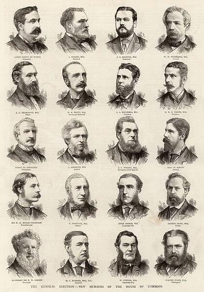 The General Election, New Members of the House of Commons (engraving)