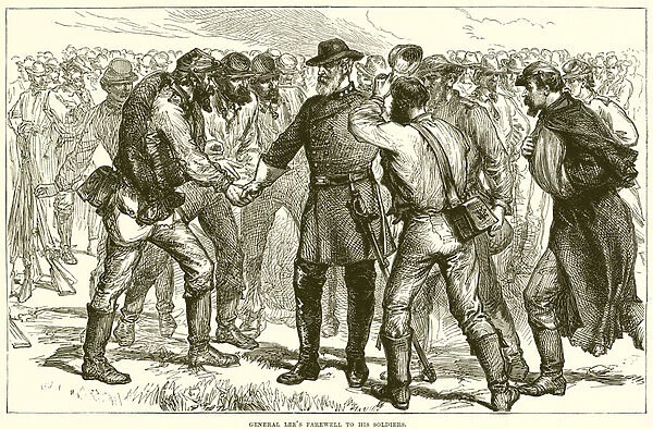 General Lees Farewell to his soldiers (engraving)