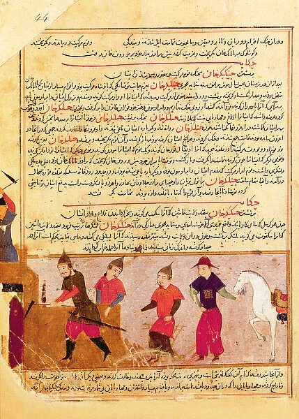 Genghis Khan and his sons by Rashid al-Din (1247-1318)