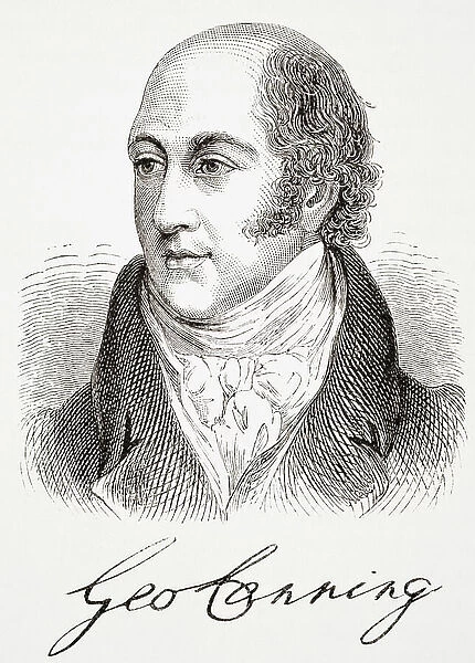 George Canning, from The National and Domestic History of England by William Aubrey pub. London, c.1890 (print)