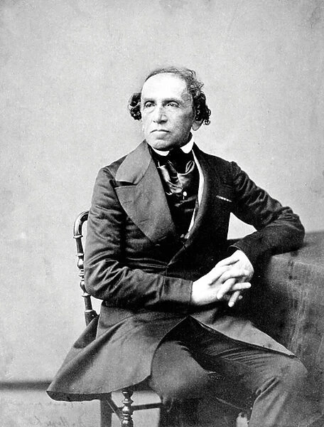 German composer Giacomo Meyerbeer photographed by Nadar, 1860