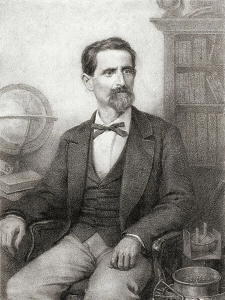 Gil Gelpi i Ferro aka Gil Gelpi y Ferro, 1822-1890. Catalan writer, after a 19th century print