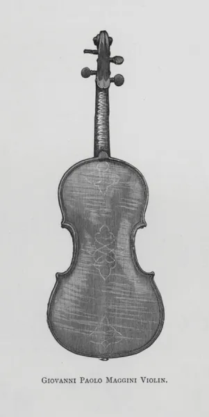 Giovanni Paolo Maggini Violin engraving For sale as Framed