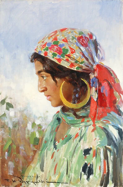Gipsy Girl, Marusia Kwiek, c. 1920 (oil on canvas)