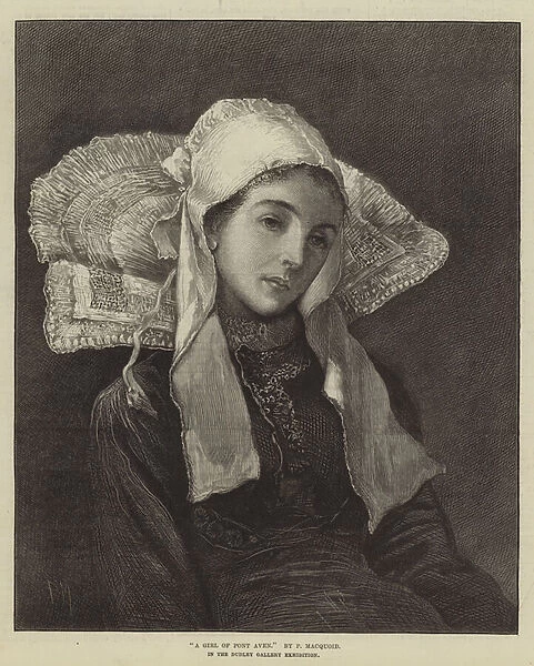 A Girl of Pont Aven (engraving)