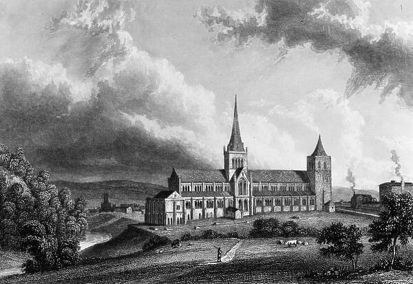Glasgow Cathedral, engraved by Edward Finden, c. 1830 (engraving)