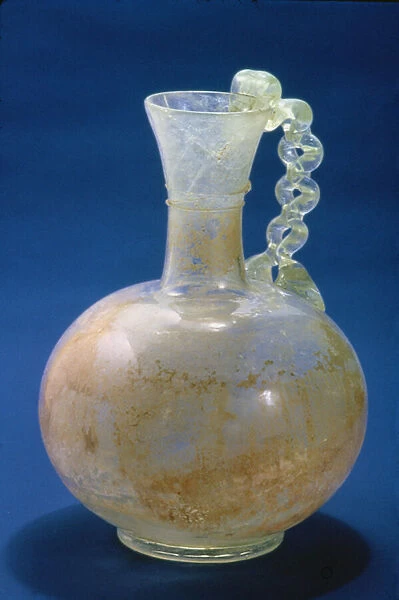 Glass jug, Roman, 3rd century (glass)