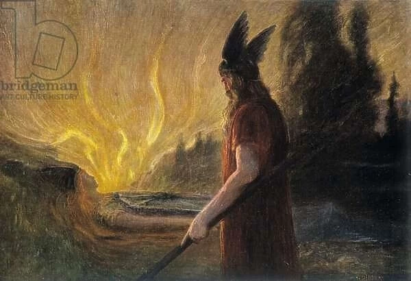 God Odin, German image, 1909
