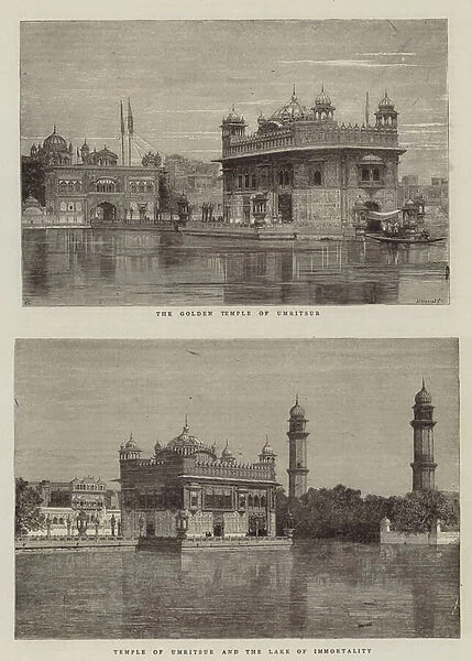 The Golden Temple of Umritsur (engraving)
