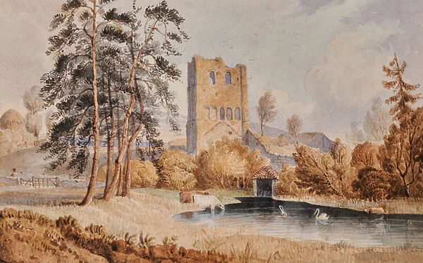 Great Buckland and St. Leonards Tower, West Malling, 1800-70 (Watercolour)