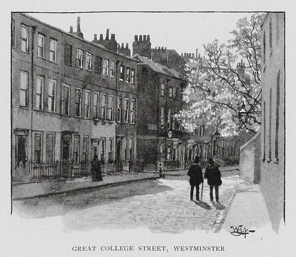 Great College Street, Westminster (litho)