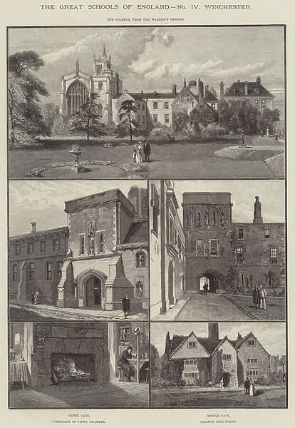 The Great Schools of England, Winchester (engraving)