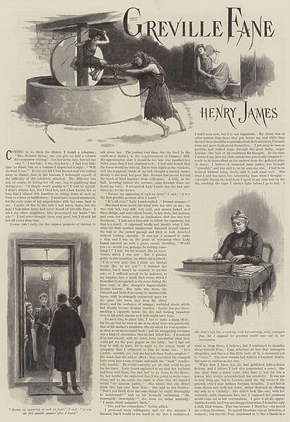 Greville Fane, by Henry James (engraving)