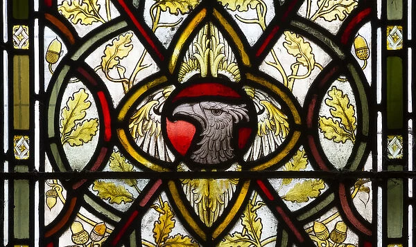 Griffin, 1878 (stained glass)