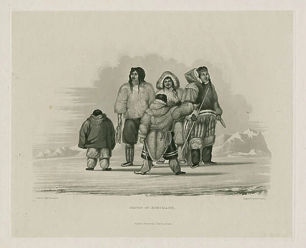 Group of Eskimaux, 1822, 1824 (engraving)