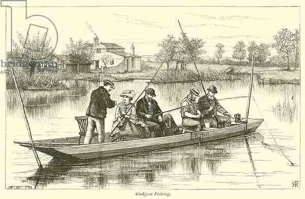 Gudgeon Fishing (engraving)