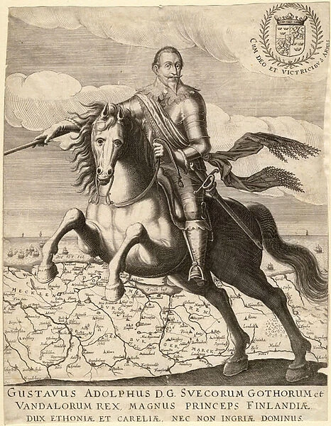 Gustave II Adolphe, dit le Grand ou le lion du Nord (1594-1632), roi de Suede