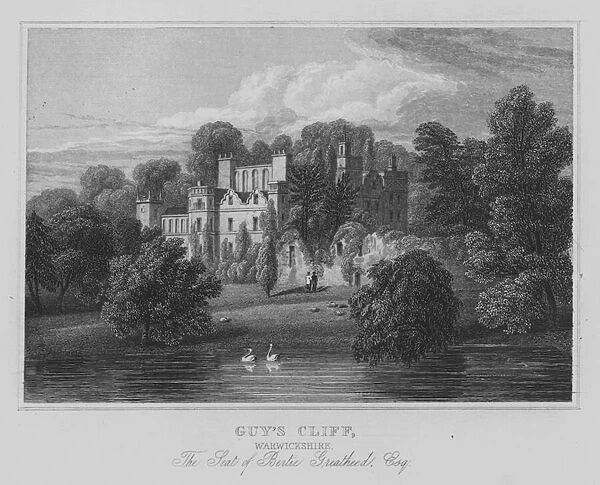 Guys Cliff, Warwickshire, The Seat of Bertie Greatheed, Esquire (engraving)