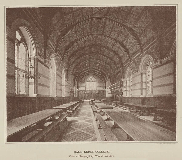 Hall, Keble College (engraving)