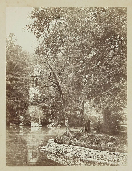 The Hamlet of Marie Antoinette at Versailles, c.1869 (albumen print from wax paper negative)