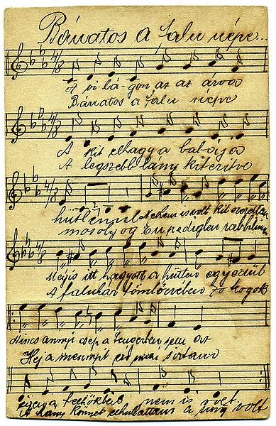Handwritten score, c.1900 (manuscript)