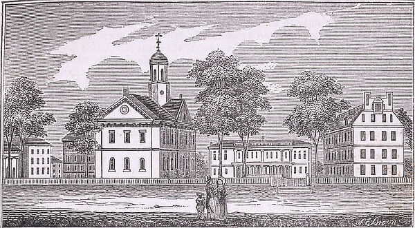 Harvard University, Cambridge, from Historical Collections of Massachusetts