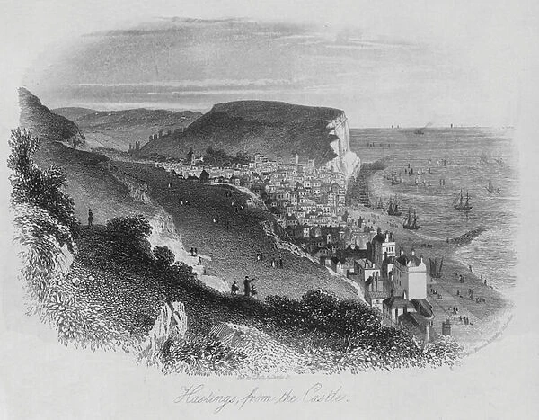Hastings, from the Castle (engraving)