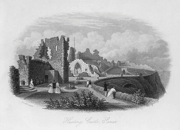 Hastings Castle, Sussex (engraving)