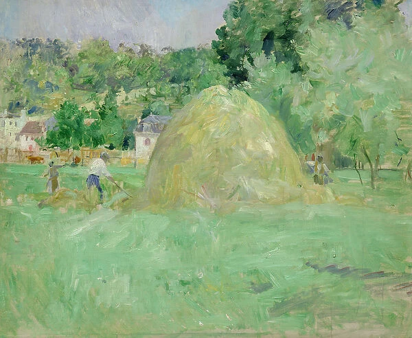 Haystacks at Bougival, 1883 (oil on canvas)