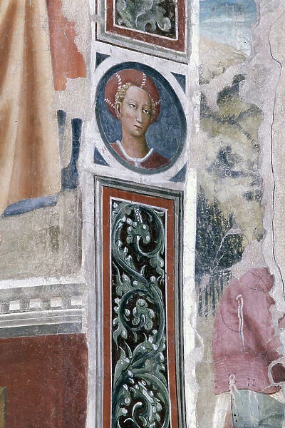 Detail of the Head of a Man, Brancacci Chapel, 1428 (fresco)