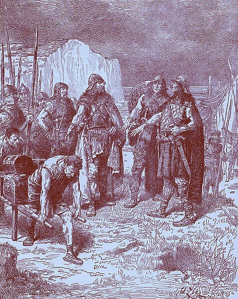 Hengist and Horsas treaty with Vortigern