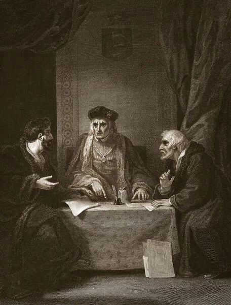 Henry VII with Empson & Dudley, engraved by Worthington