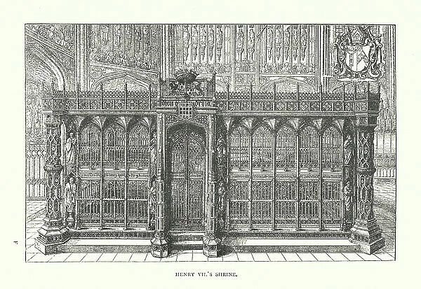 Henry VII's Shrine (litho)