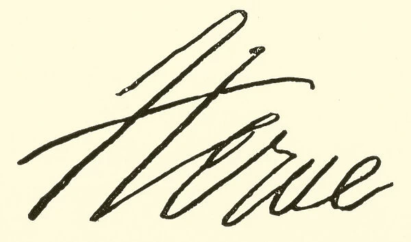 Herve (Florimond Ronger, called), signature (engraving)