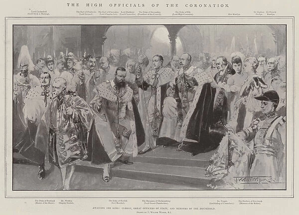 The High Officials of the Coronation (engraving)