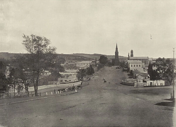 High Street, Grahamstown (from the Railway Station) (b  /  w photo)