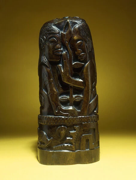 Hina and Te Fatou, (bronze with brown patina)