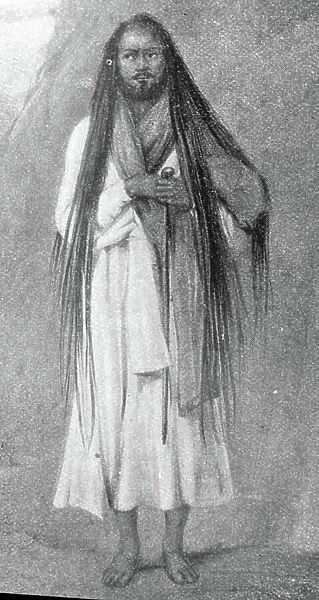Hindu Fakir or holy man in India; 19th century