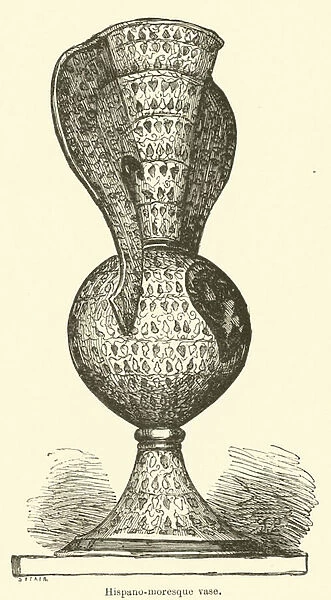 Hispano-moresque vase (engraving)