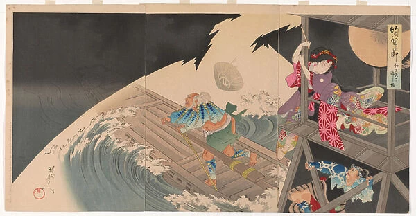 Take no hitofushi, Yaguchi, 1897 (woodblock print, ink & colour on paper)
