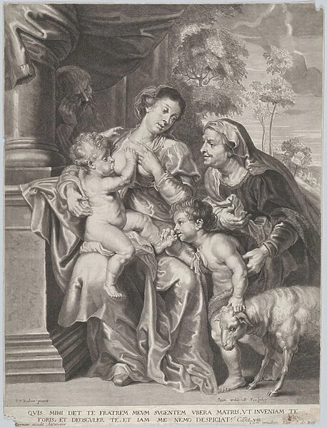 The Holy Family with Elizabeth and the infant Saint John the Baptist