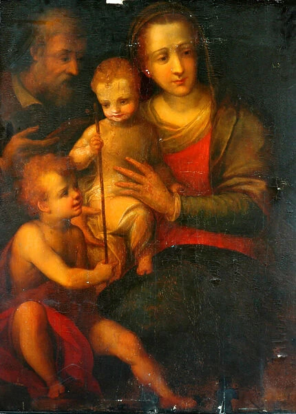 The Holy Family And St John, 1501 (oil on panel)