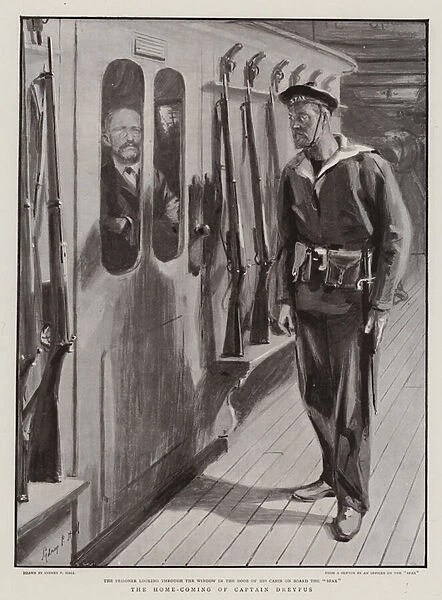The Home-Coming of Captain Dreyfus (litho)