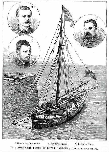 A homeward bound ship, 1850