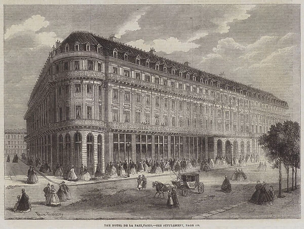 The Hotel de la Paix, Paris (engraving)